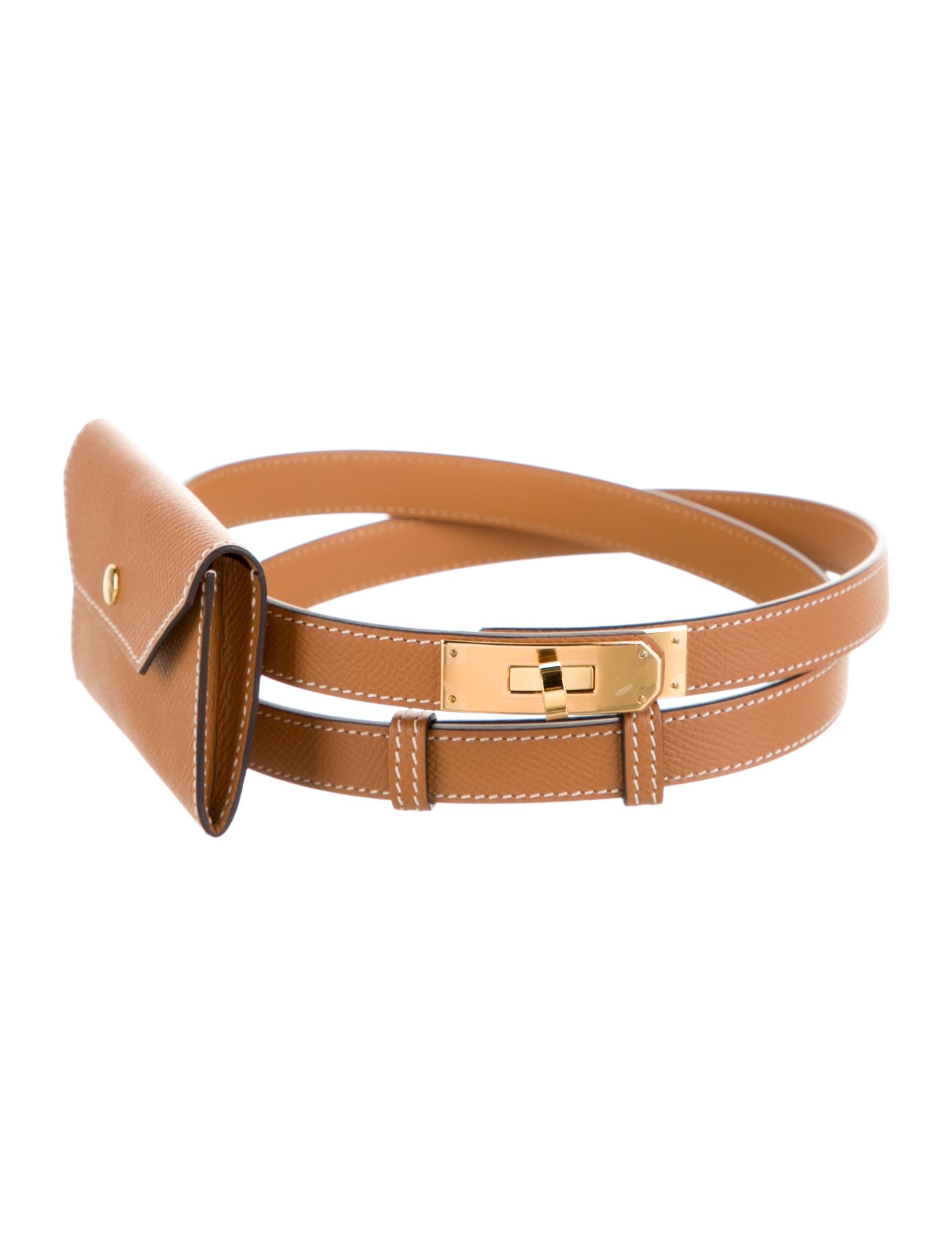 Hermès 24 mm Epsom Leather Kelly Belt