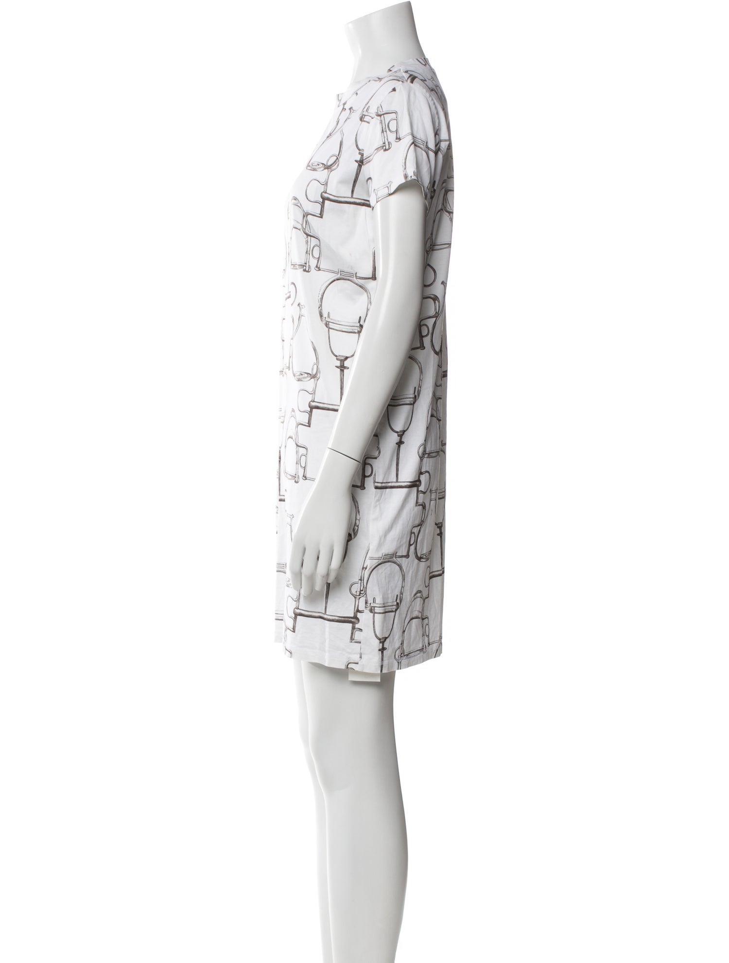 Hermès Printed Mini Dress