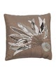 Hermès Plumes de Brazil Beaded Throw Pillow