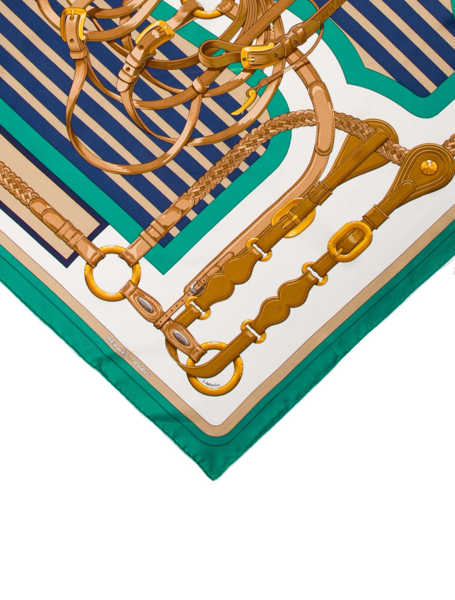 Hermès Coaching Silk Scarf