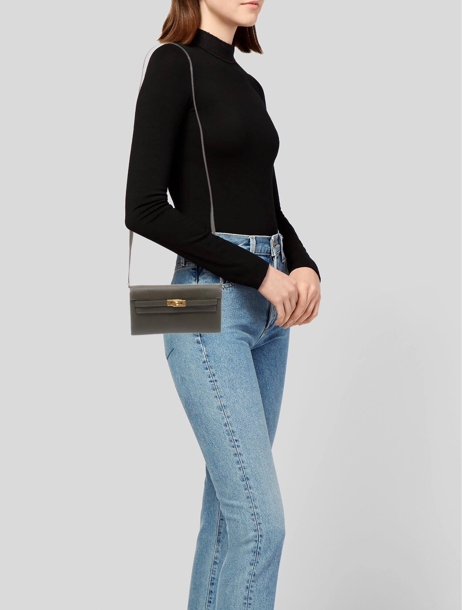 Hermès Epsom Kelly To Go Wallet w/ Strap