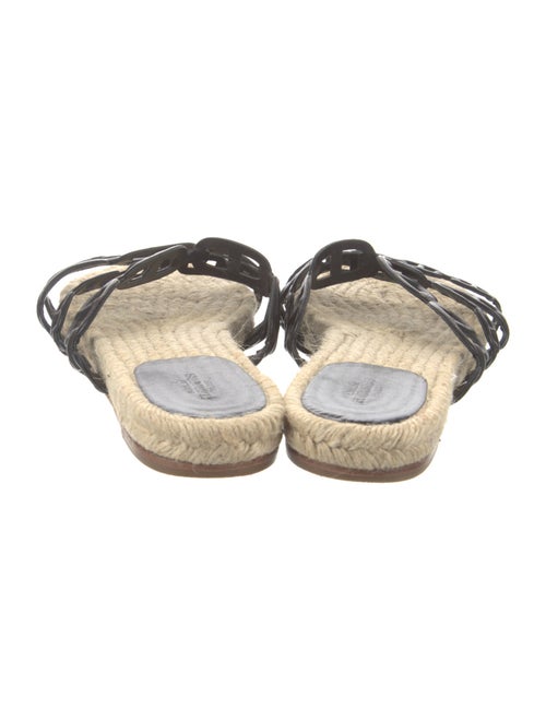 Hermès Chaine d'Ancre Leather Espadrilles