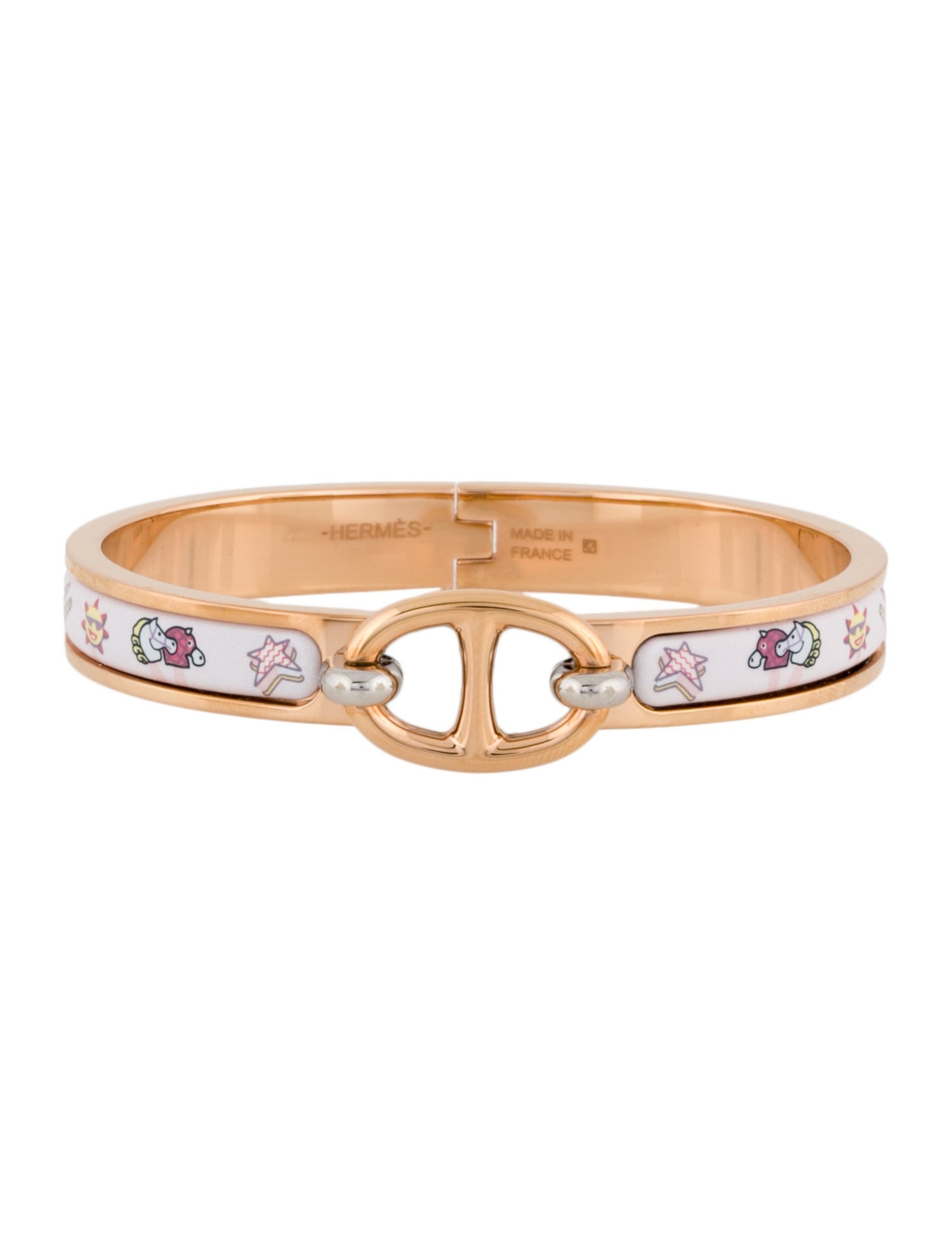 Hermès Mini Clic Chaine d'Ancre Funny Ice Cream Bracelet
