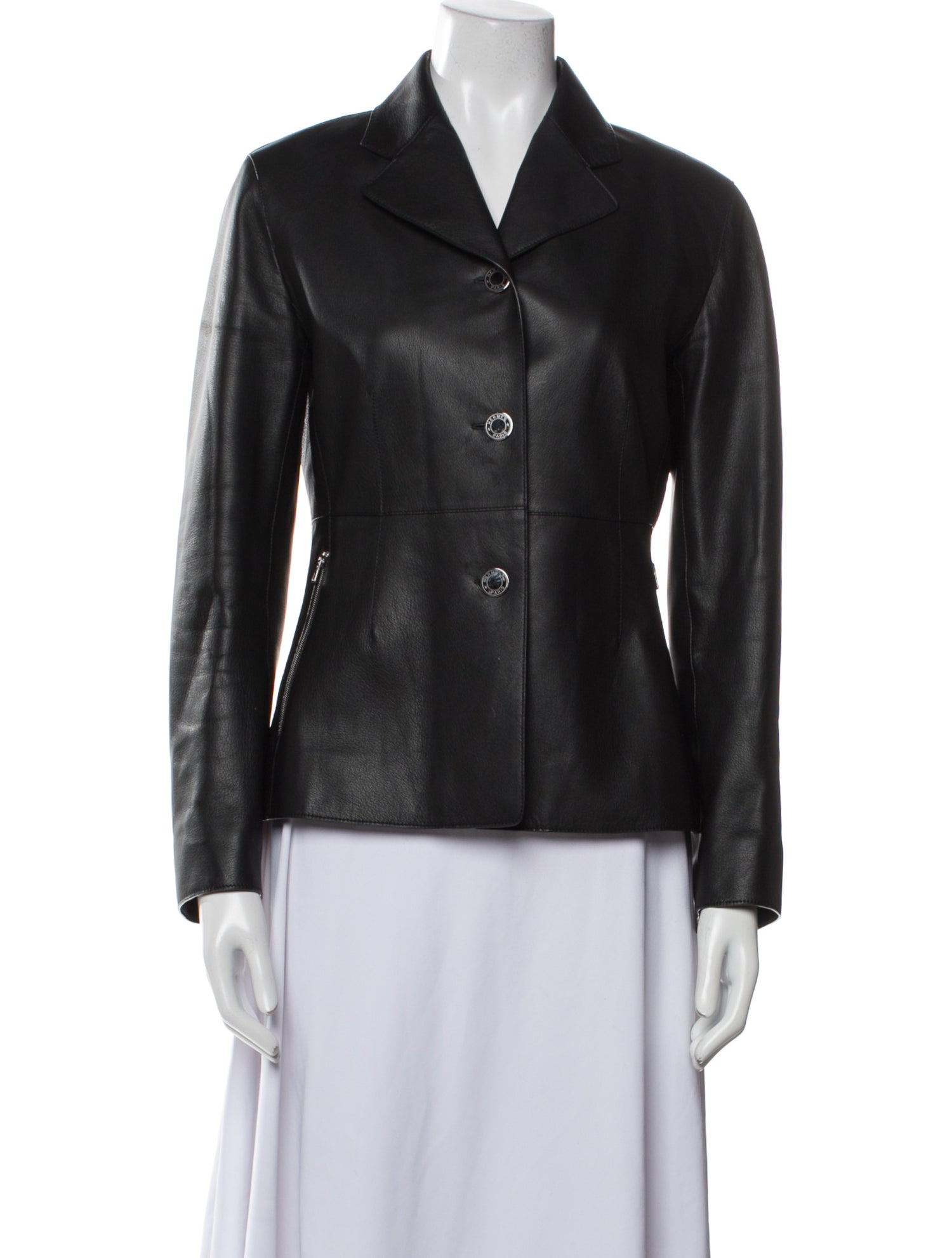 Hermès Leather Blazer