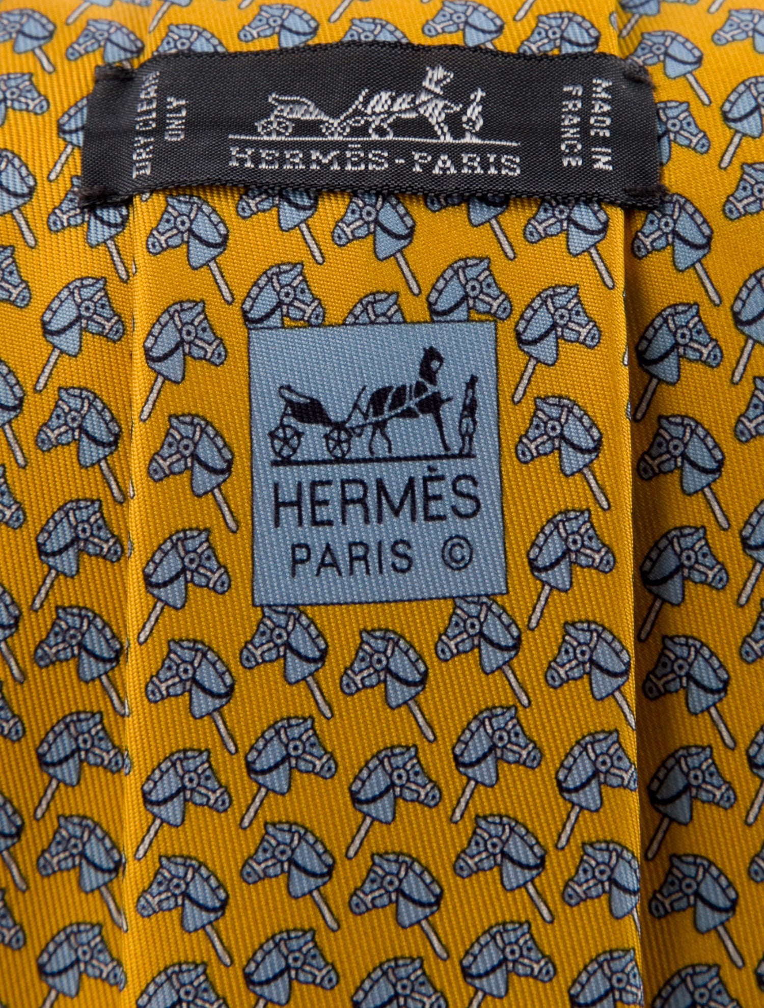 Hermès Hermès Men's Silk Patterned Tie