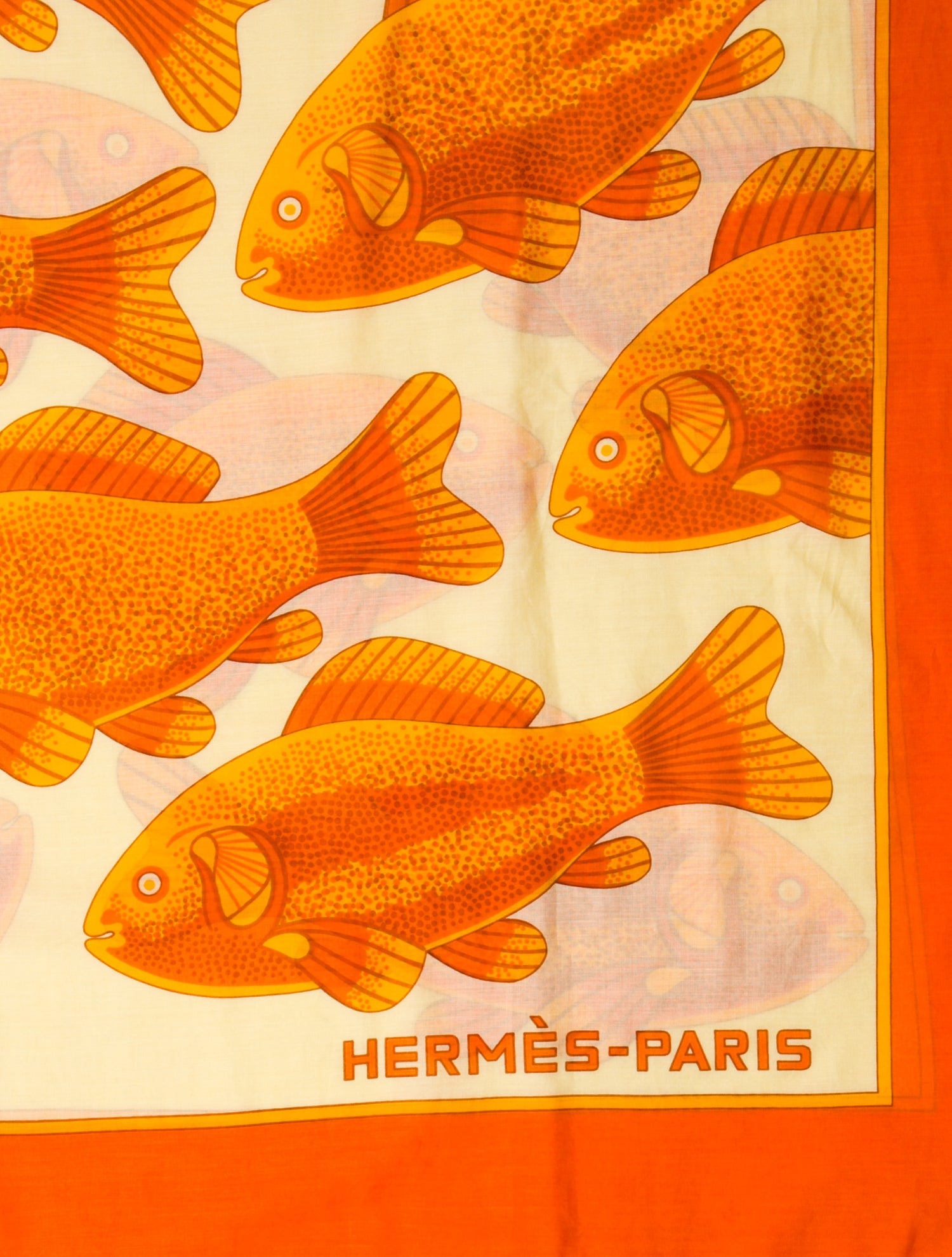 Hermès Fish Motif Pareo