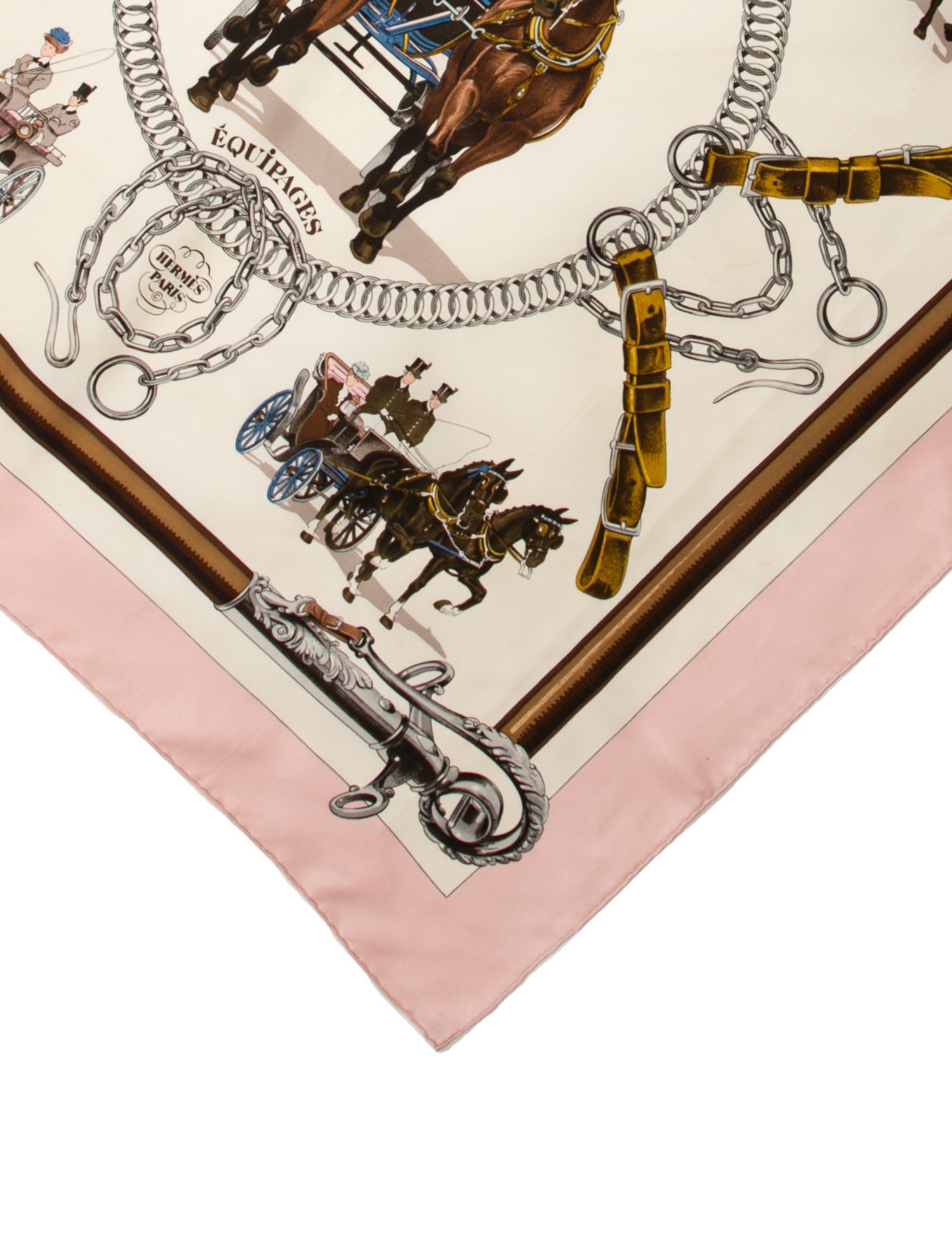 Hermès Equipages Silk Scarf