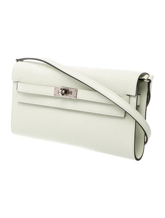 Hermès 2023 Epsom Kelly to Go Wallet on Strap