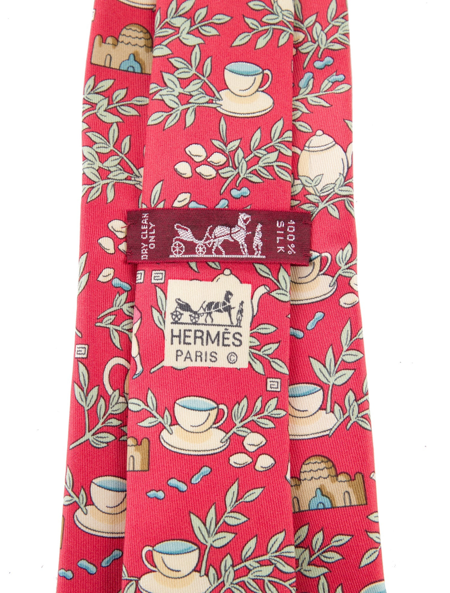 Hermès Vintage Printed Silk Tie