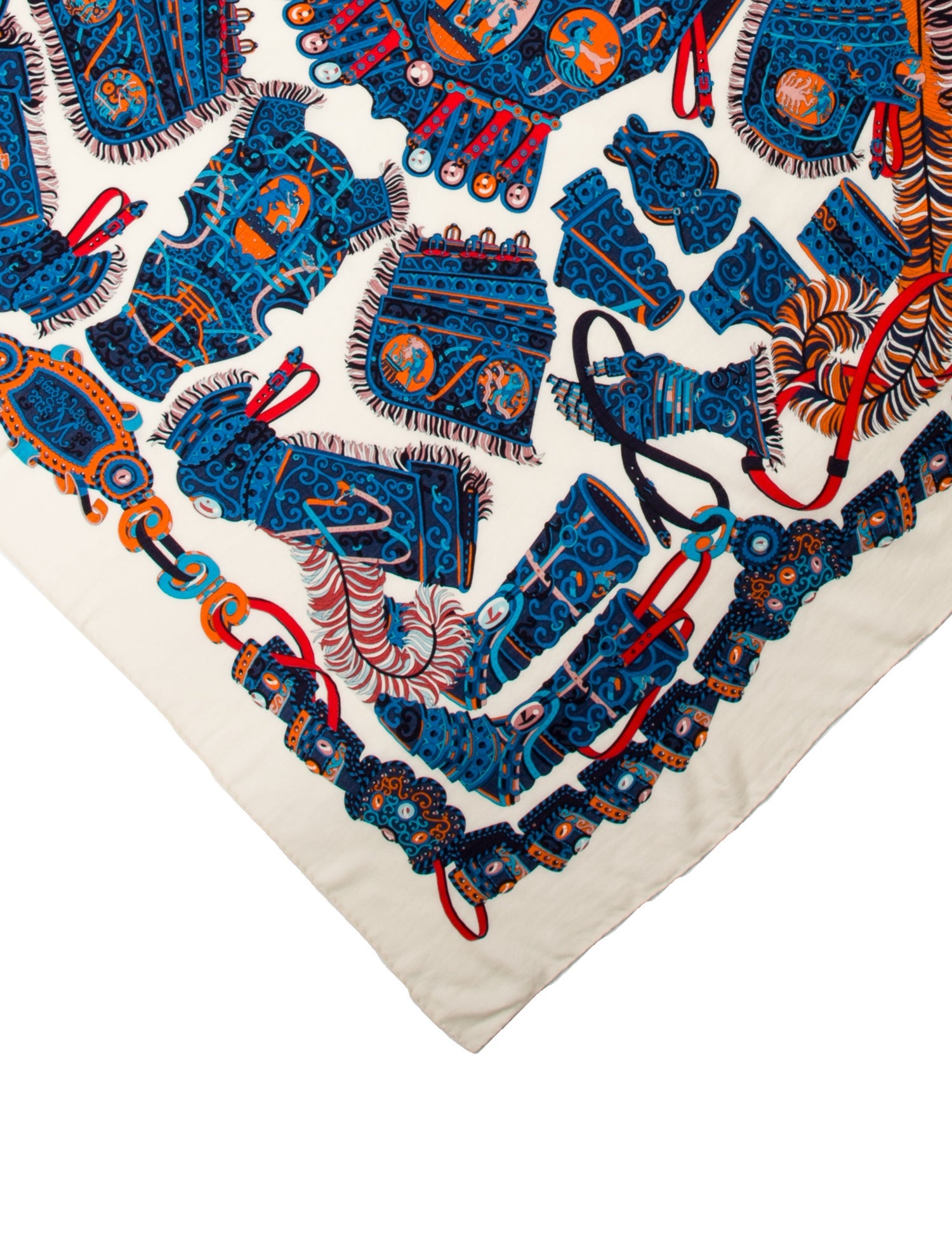 Hermès Sous L'Egide de Mars Cashmere Shawl