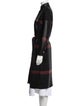 Hermès Wool Plaid Print Coat