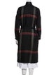 Hermès Wool Plaid Print Coat