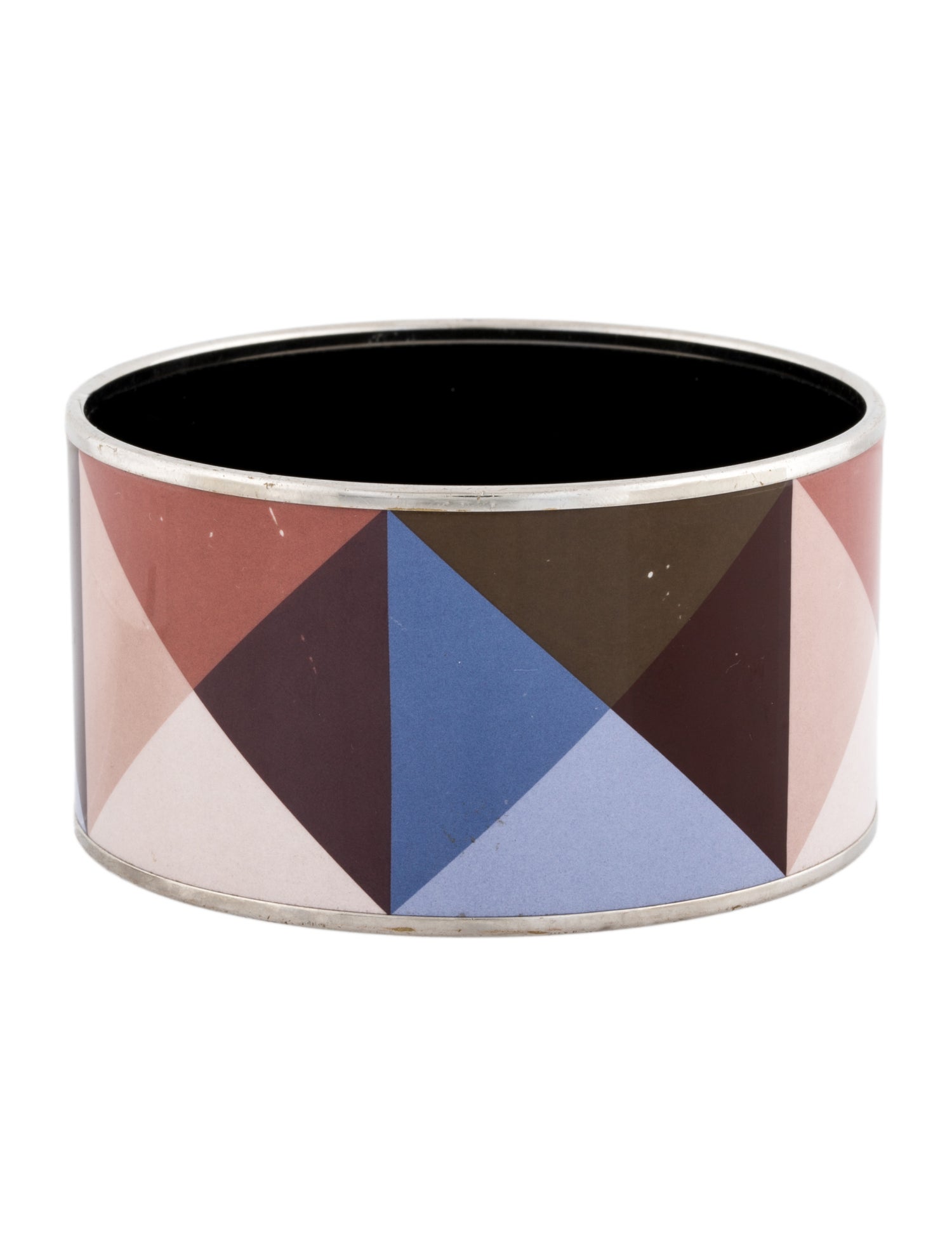 Hermès Extra Wide Enamel Bangle Bracelet