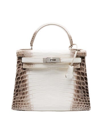 Hermès Handle Bags 2023 Matte Himalaya Niloticus Crocodile Diamond Kelly 28 28cm