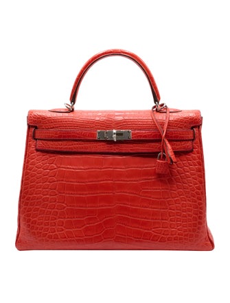 Hermès Niloticus Crocodile Kelly Retourne 35