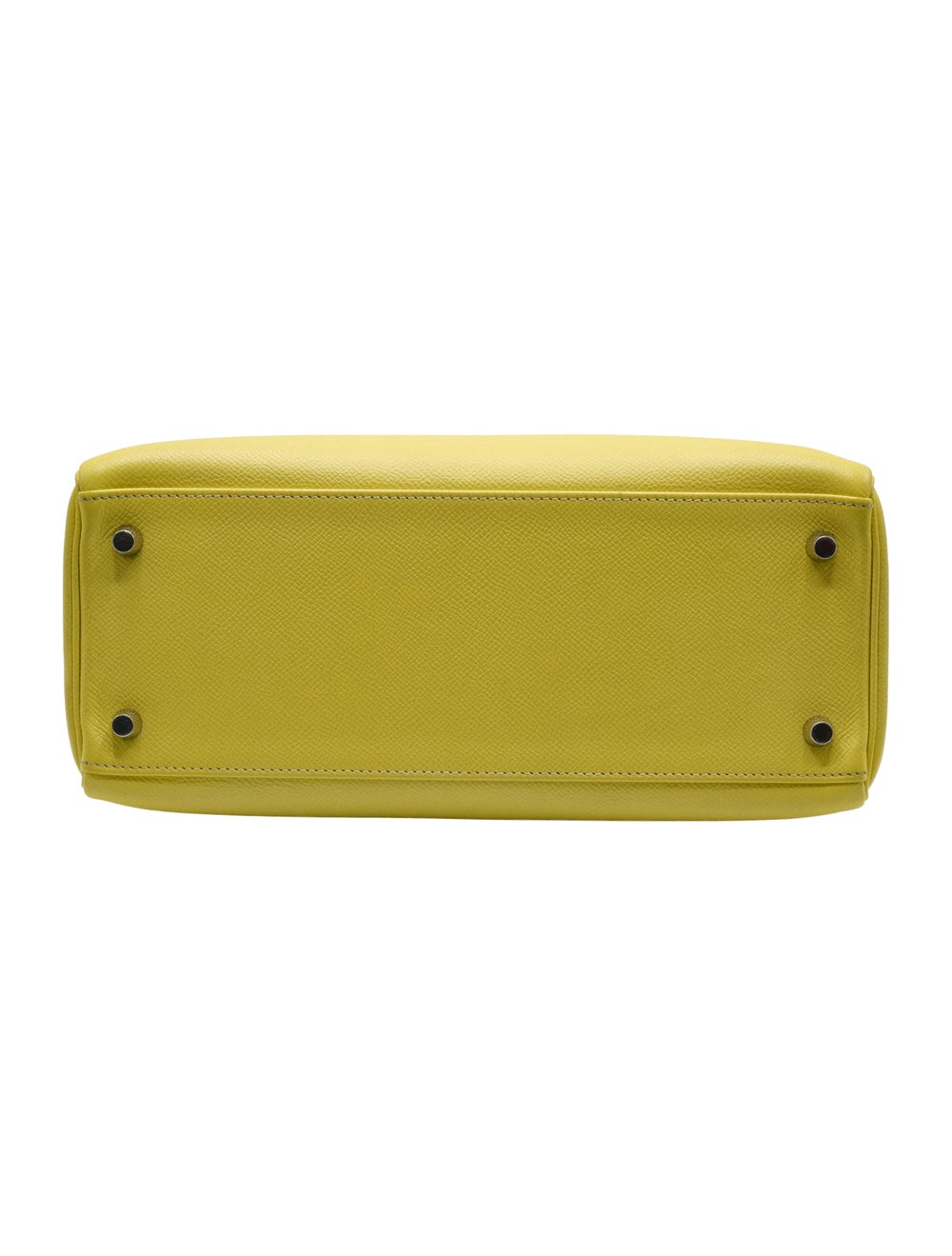 Hermès Top Handle Bag > Lime Epsom Leather Silver… - image 3