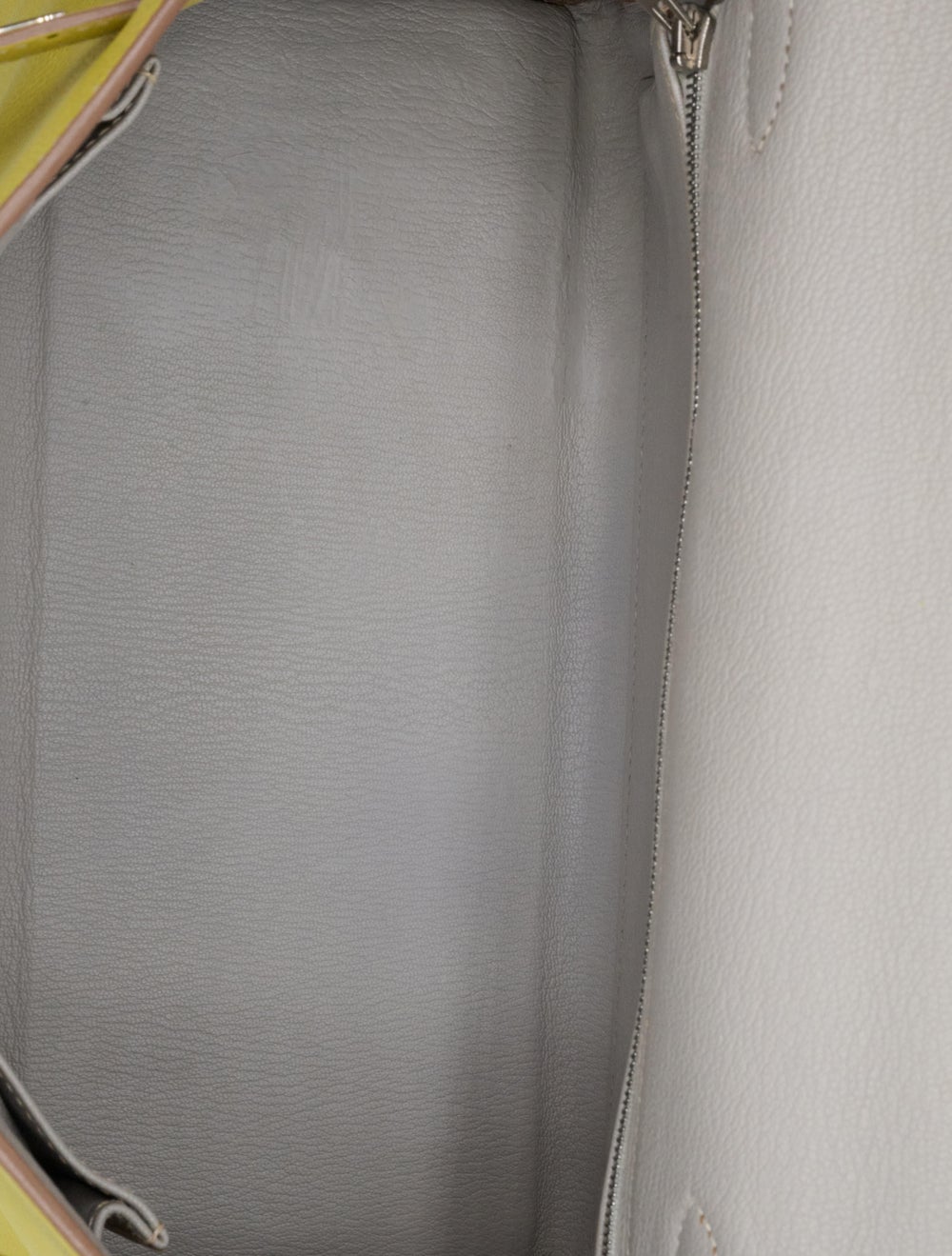 Hermès Top Handle Bag > Lime Epsom Leather Silver… - image 4