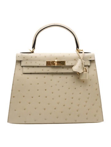 Hermès Handle Bags Ostrich Kelly Sellier 28 28cm