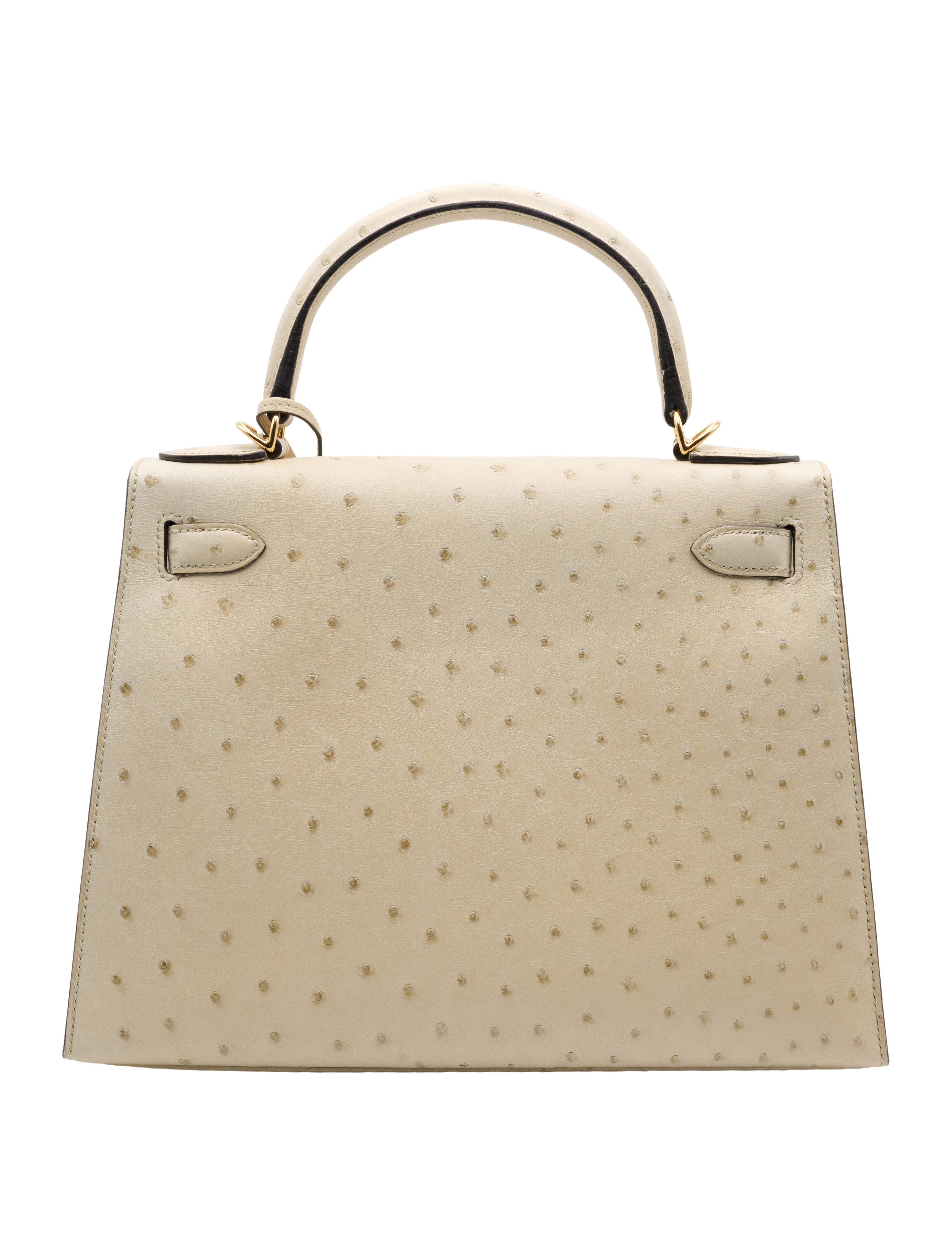 Hermès Ostrich Kelly Sellier 28