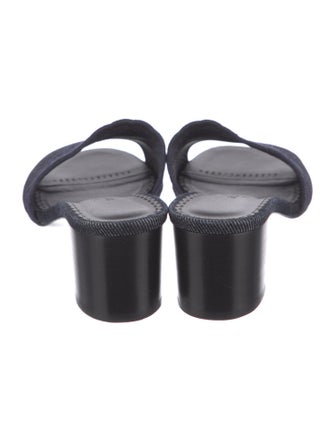 Hermès Gwladys 45 Denim Slides