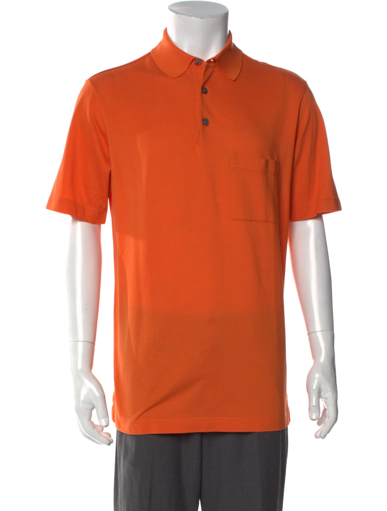 Hermès Collar Short Sleeve Polo Shirt