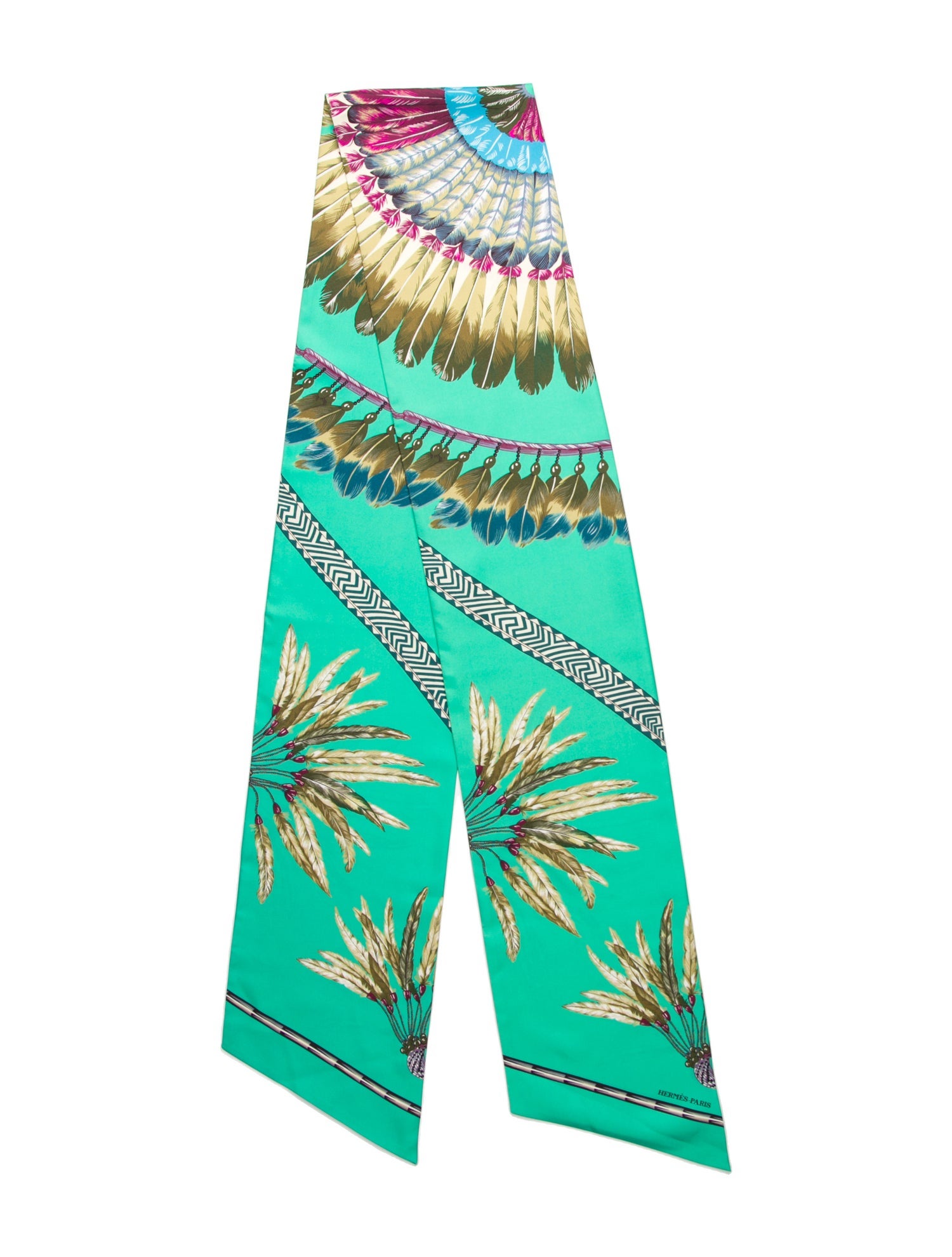 Hermès Brazil Maxi Silk Twilly Scarf