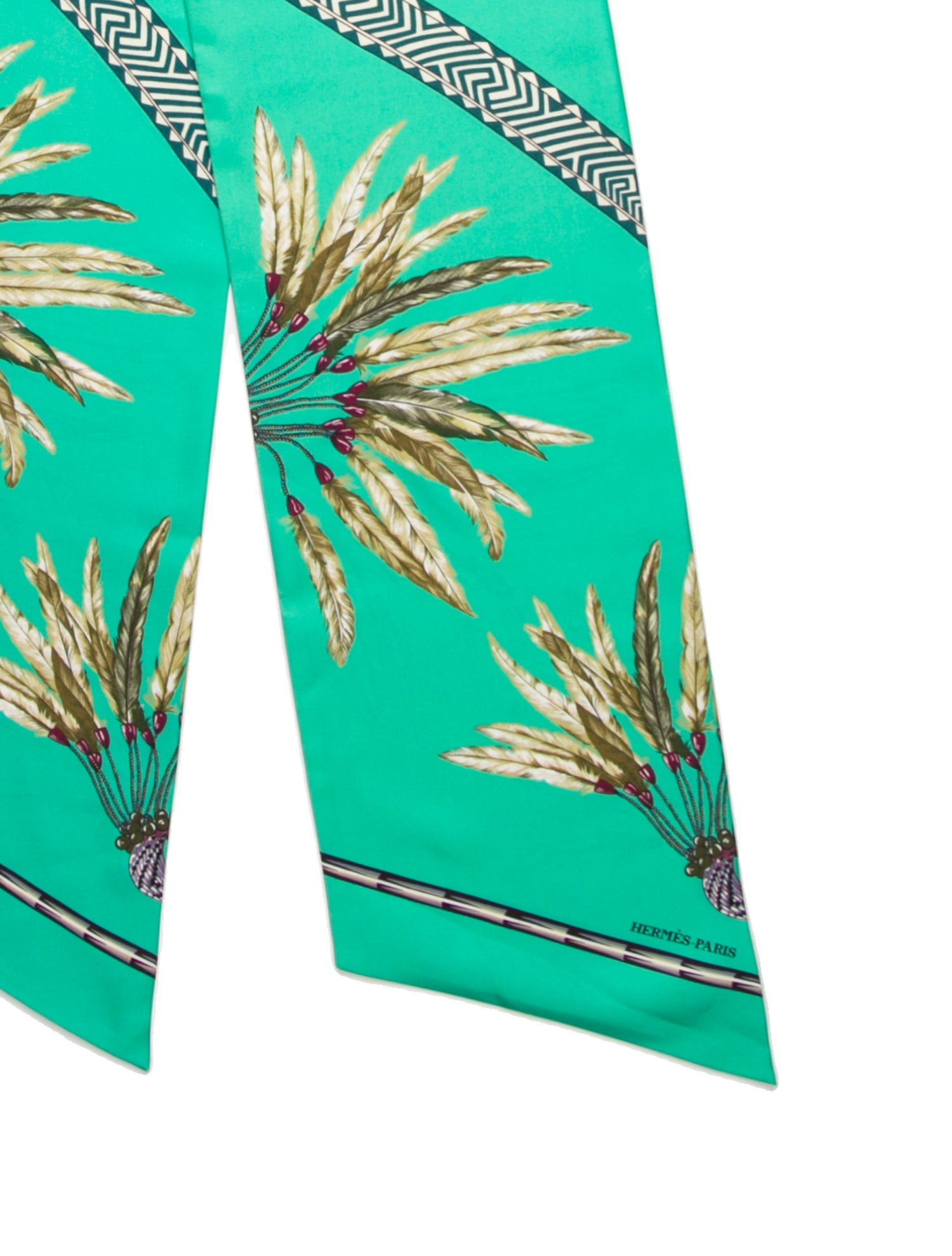 Hermès Brazil Maxi Silk Twilly Scarf