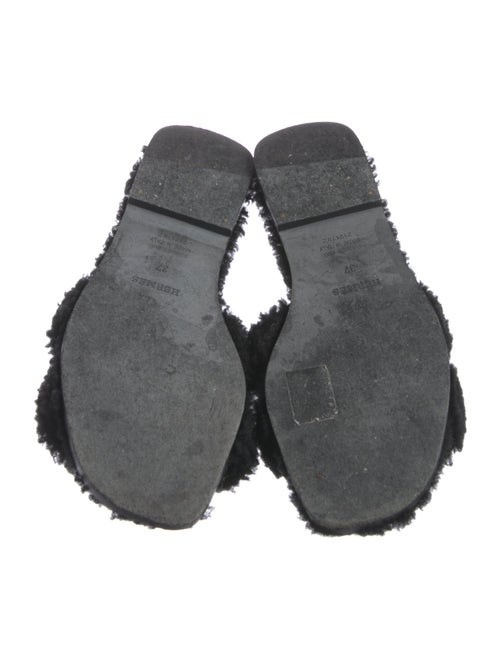 Hermès Oran Shearling Slides