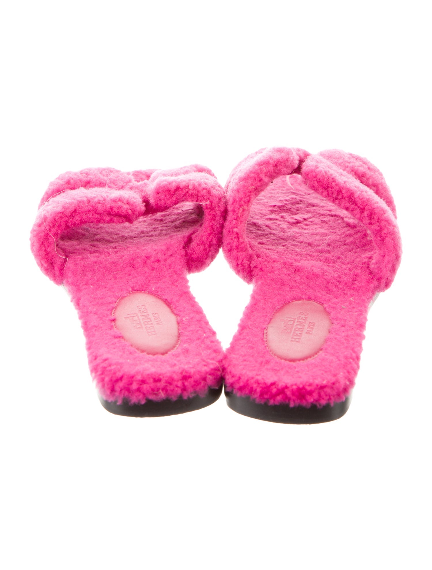 Hermès Oran Shearling Slides