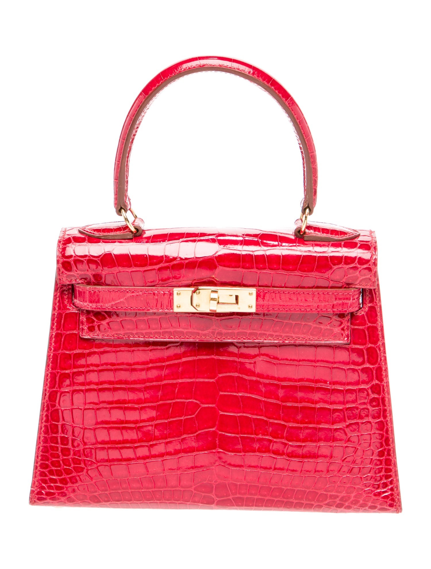 Hermès Shiny Porosus Crocodile Mini Kelly Sellier 20
