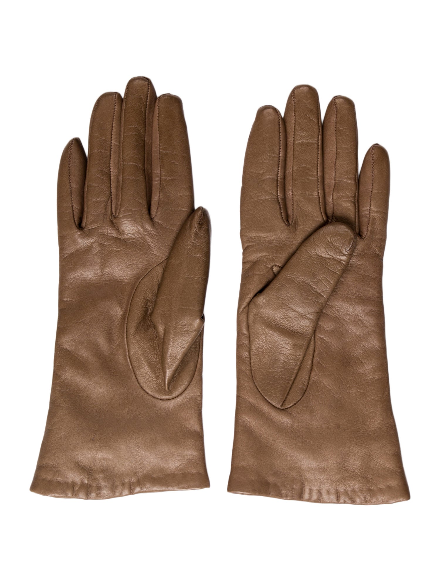 Neiman Marcus Leather Winter Gloves