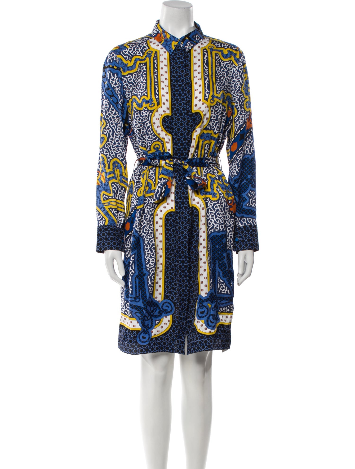 Hermès Silk Knee-Length Dress