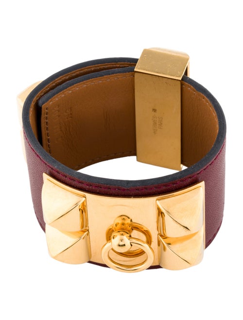 Hermès Leather Collier de Chien Wrap Bracelet