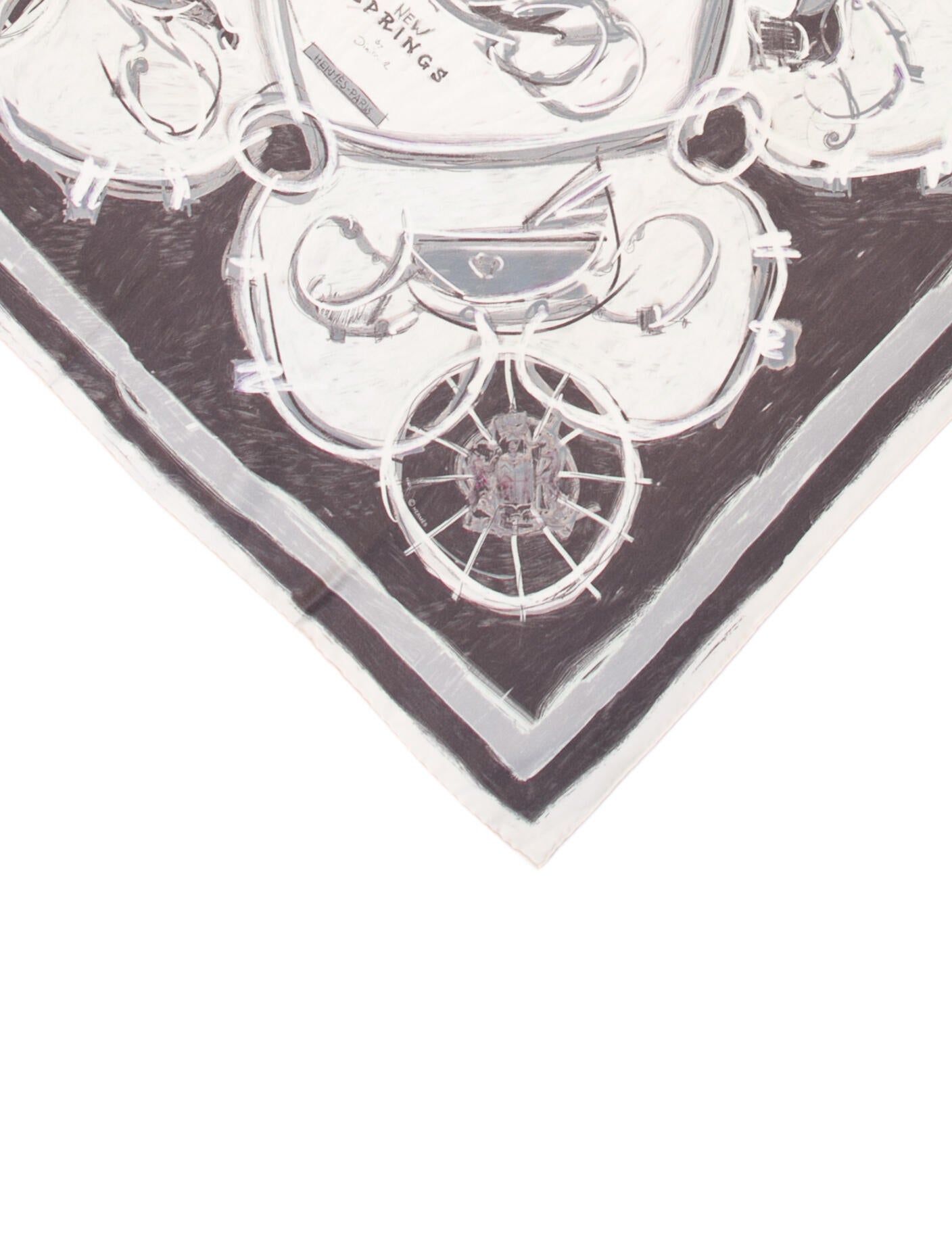 Hermès New Springs Silk Scarf