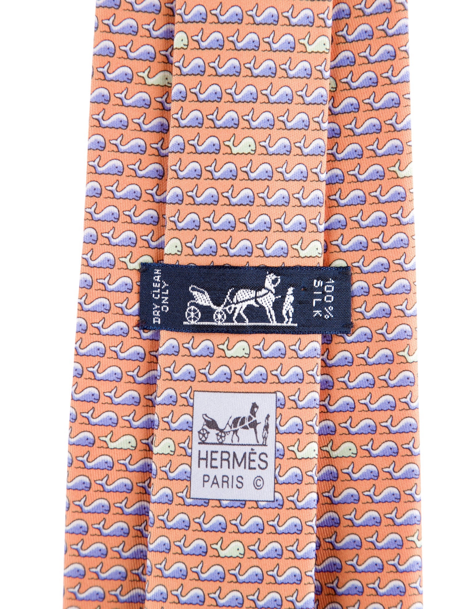 Hermès pattern silk tie