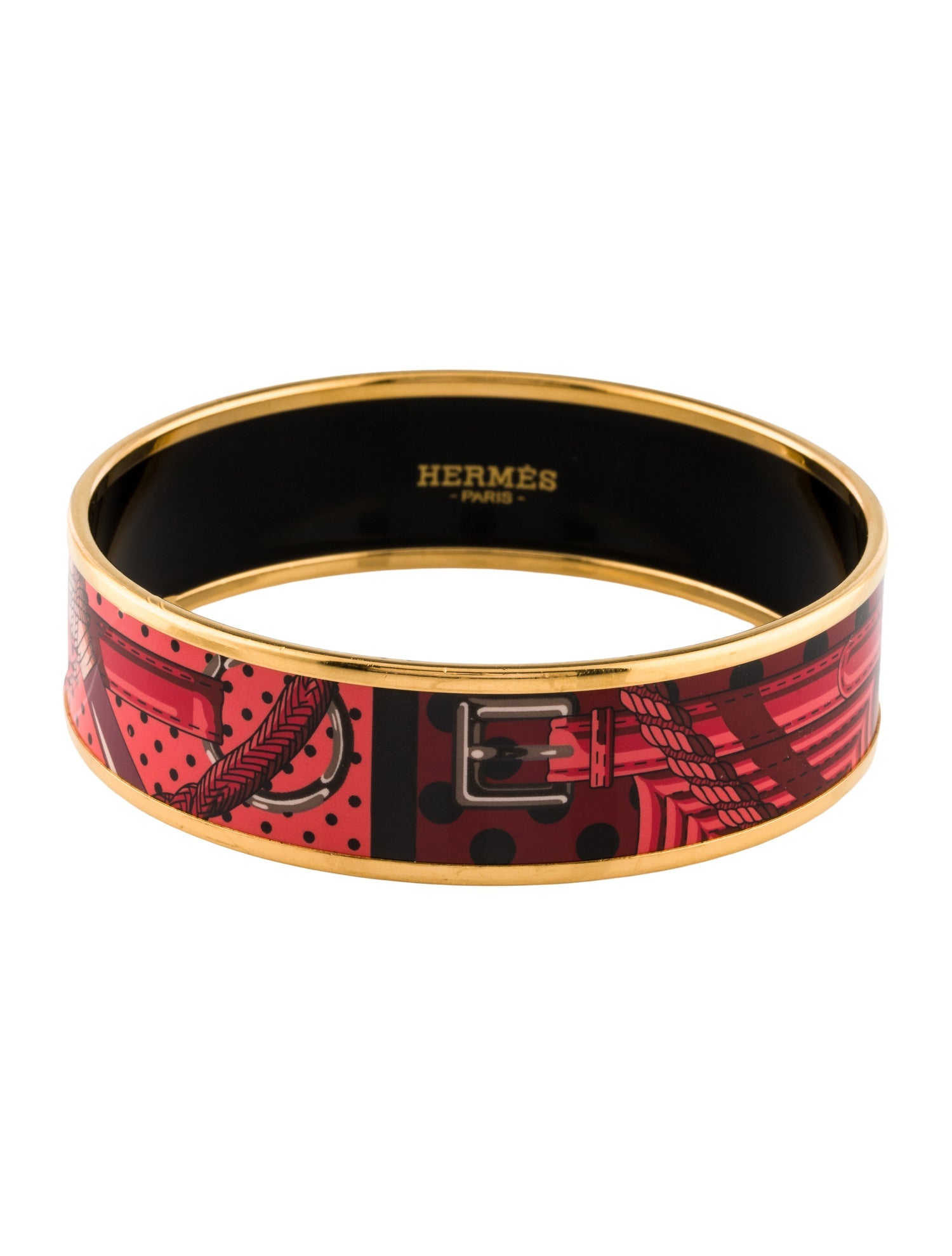 Hermès Wide Enamel Bangle