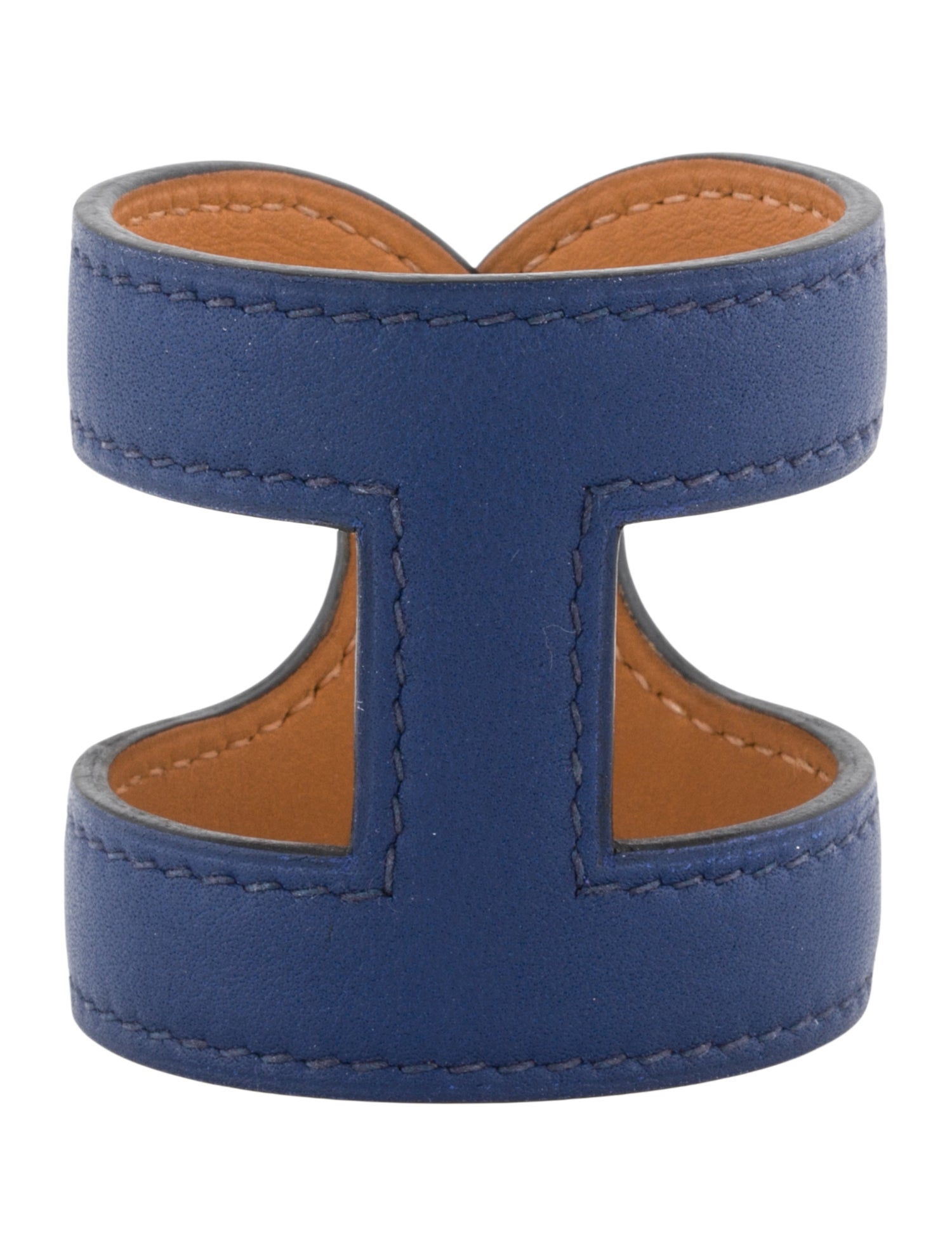 Hermès Leather Ano Cuff Bracelet