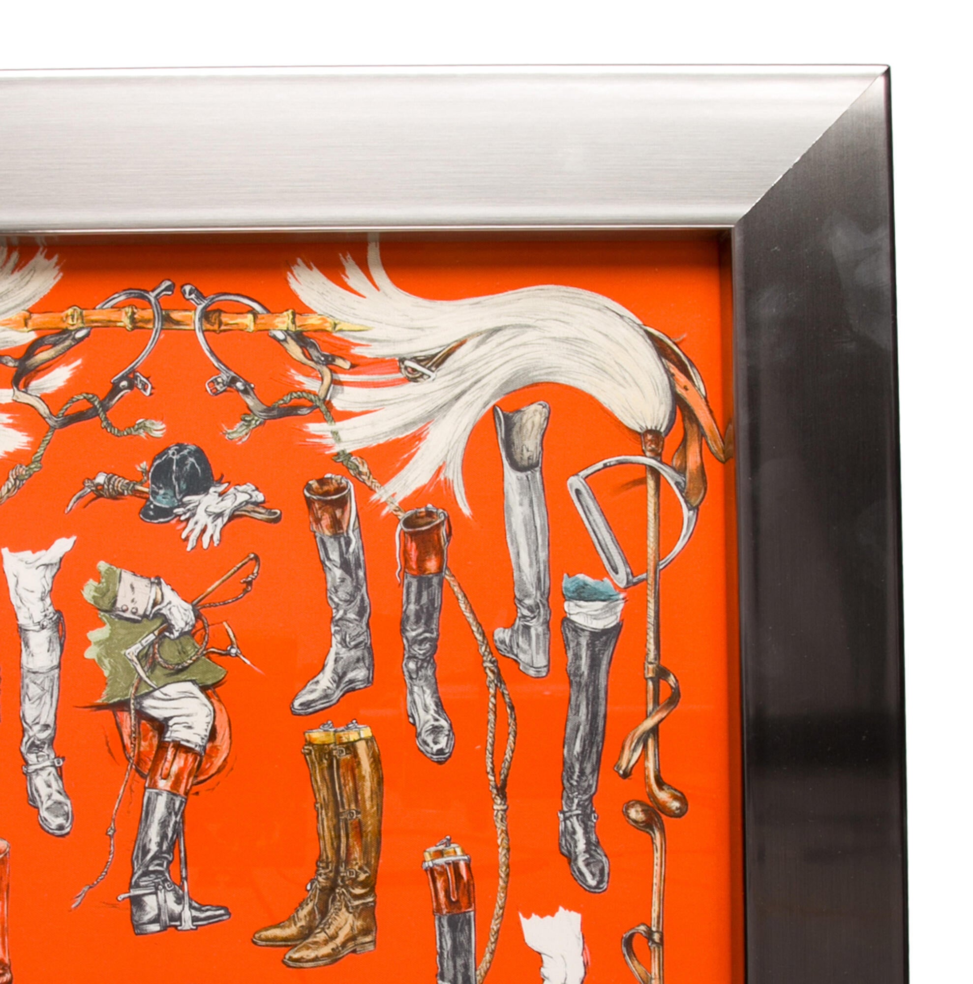 Hermès Framed Silk Scarf