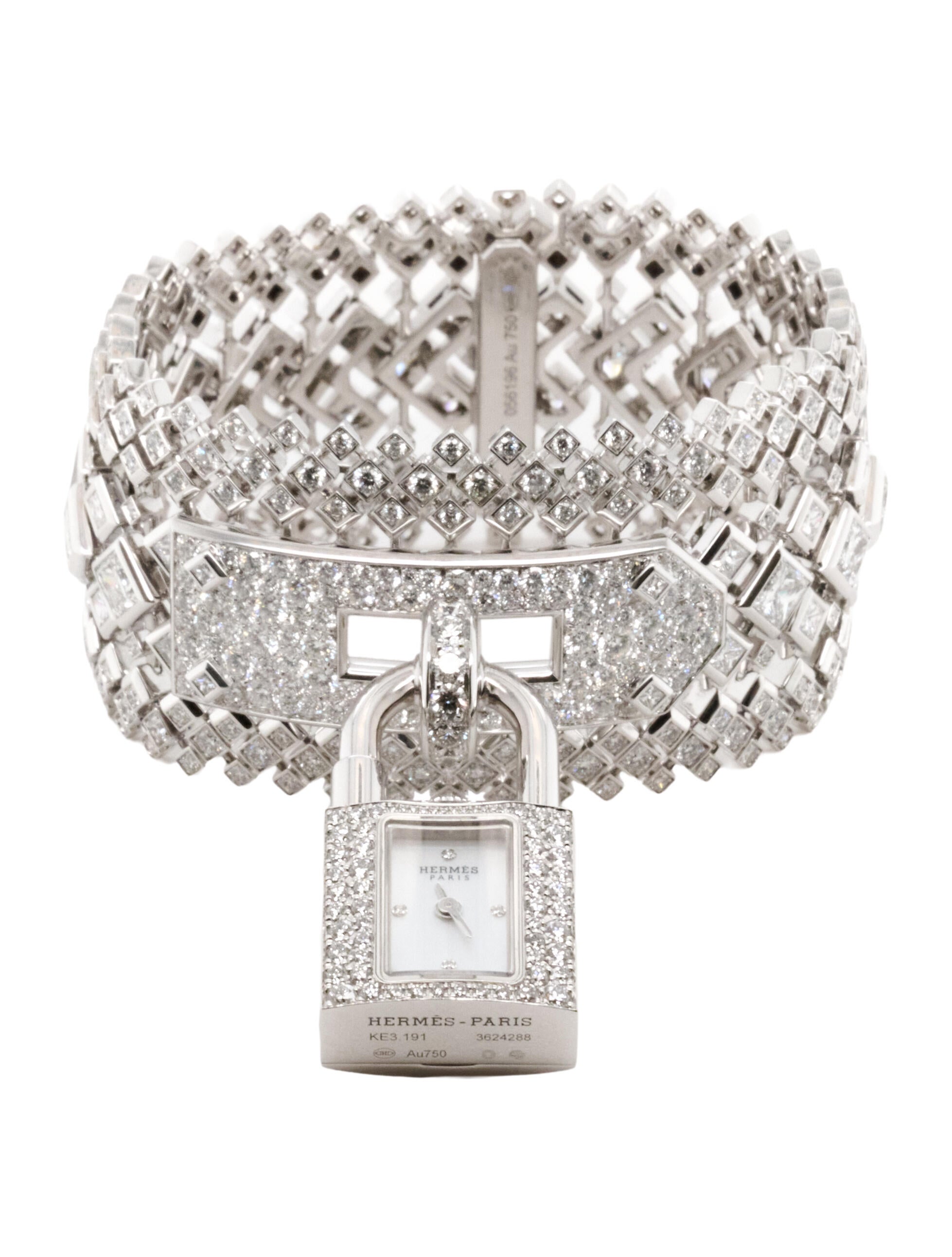 Hermès Kelly Joaillèrie D’Hermès Diamond Mesh Watch