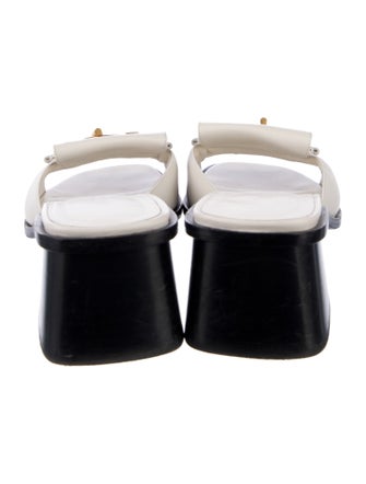 Hermès Ilot Leather Slides