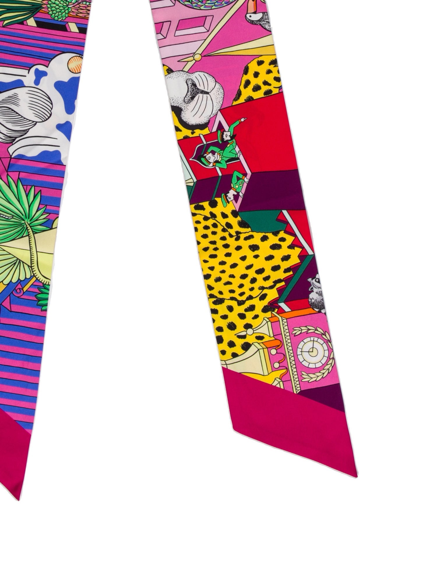 Hermès Animapolis Maxi Silk Twilly Scarf