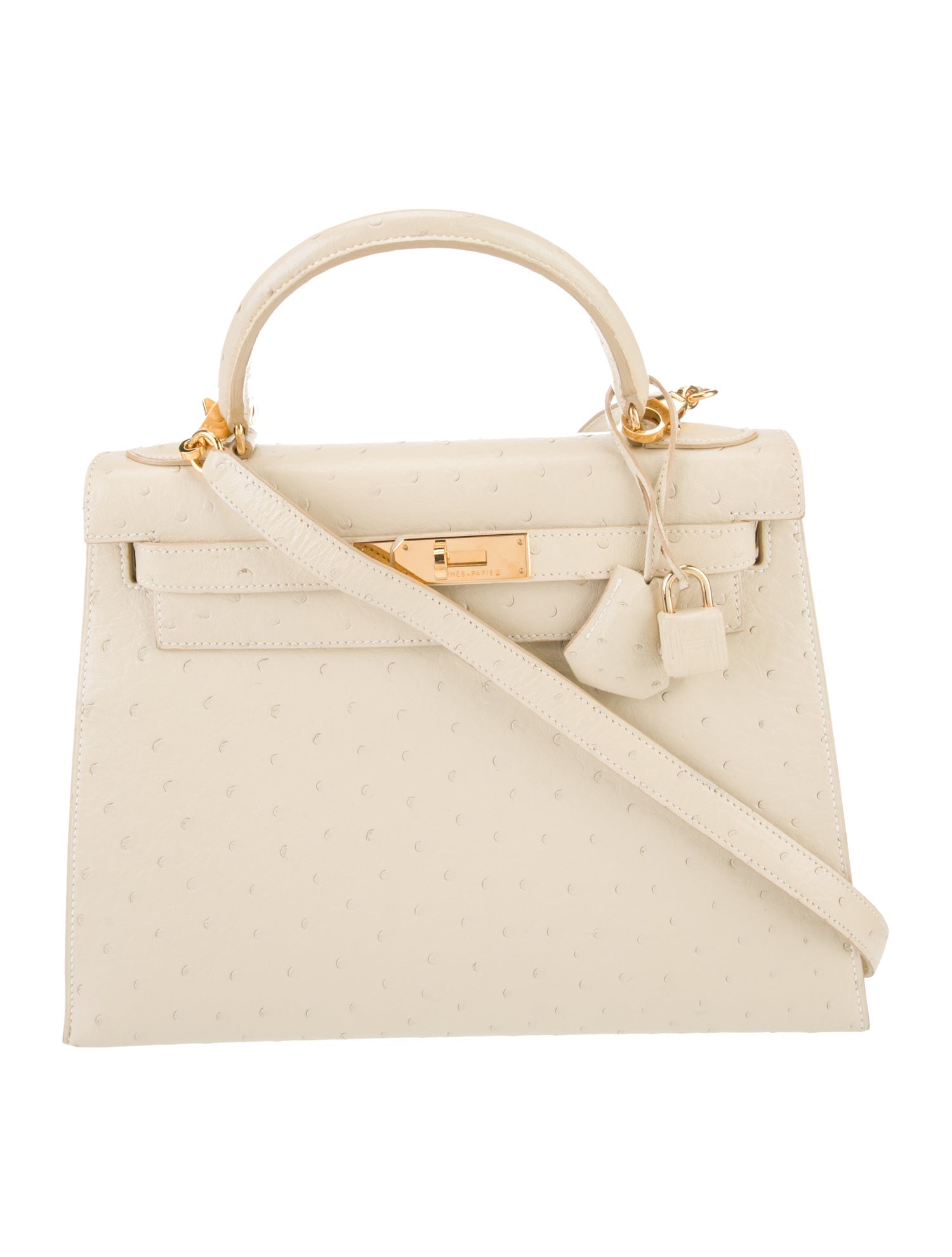 Hermès Ostrich Kelly Sellier 28