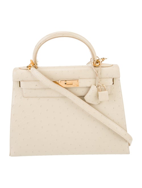 Hermès Ostrich Kelly Sellier 28