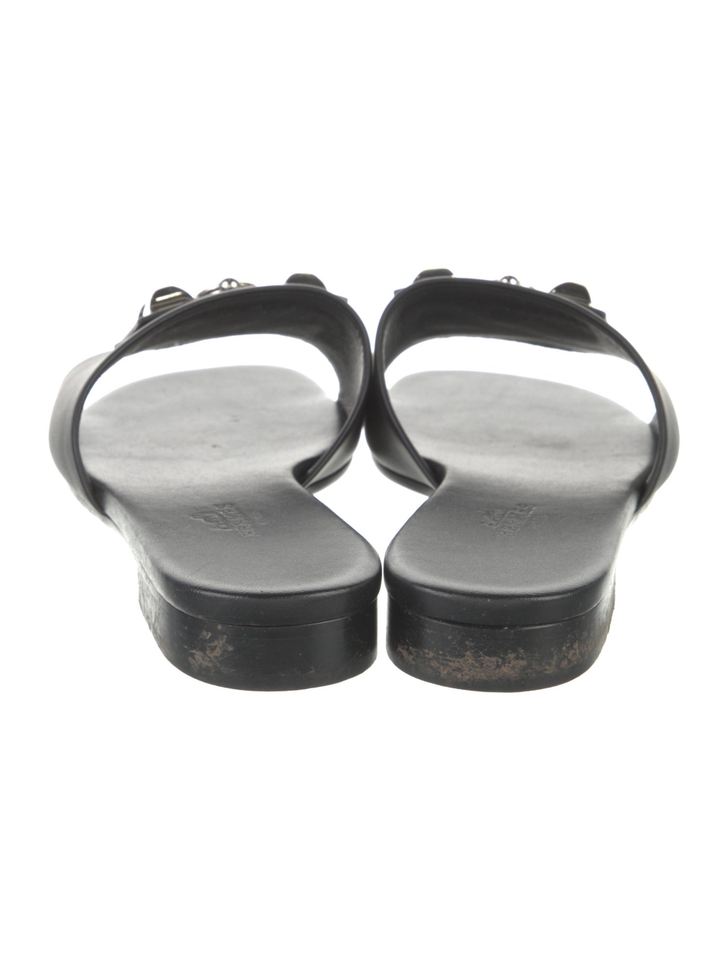 Hermès Dune Leather Slides