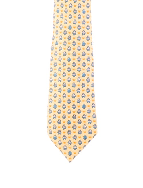 Hermès Patterned silk tie