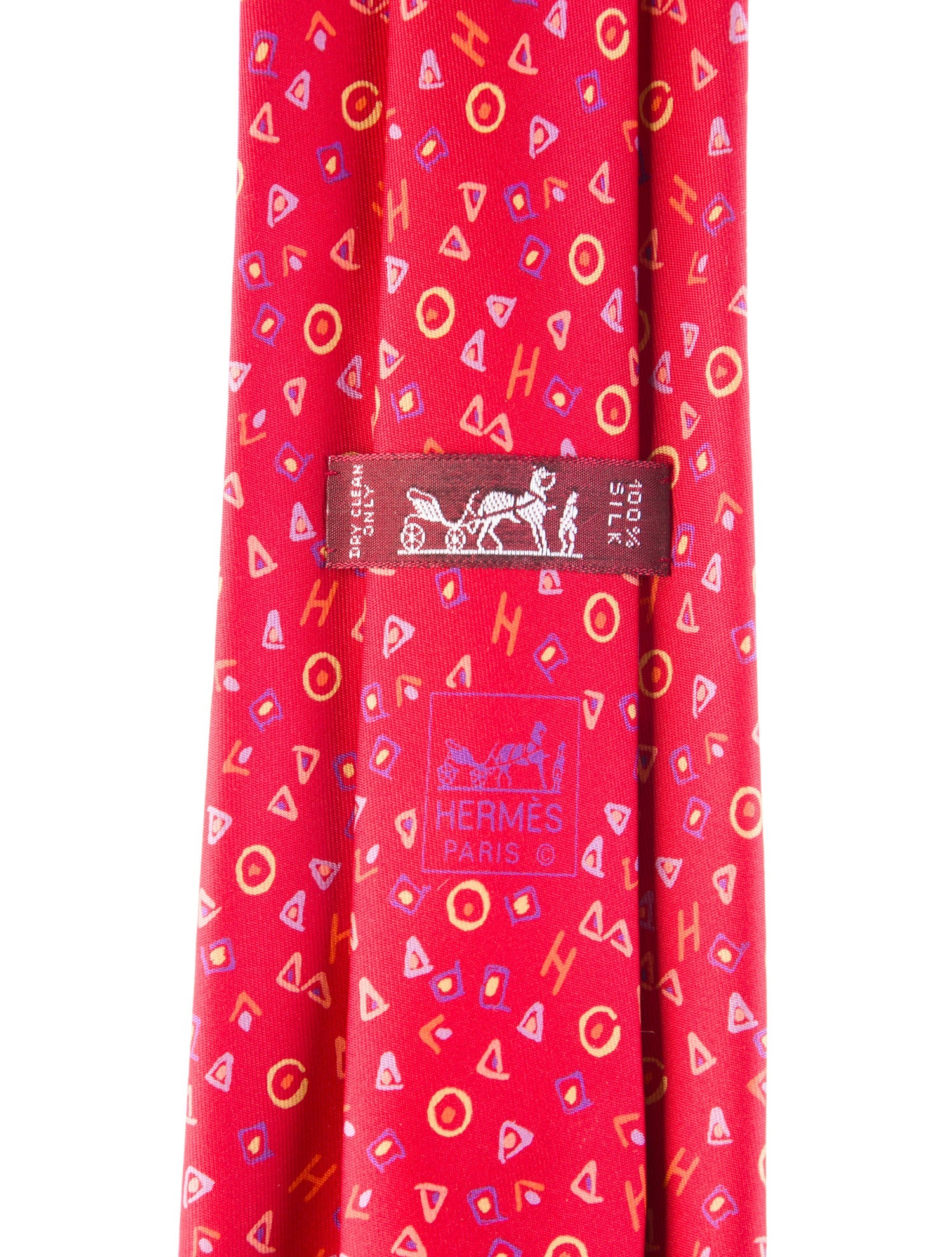 Hermès Patterned silk tie