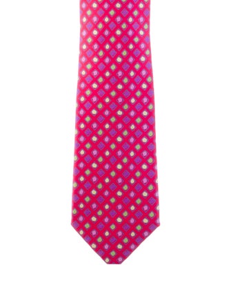 Hermès Patterned silk tie