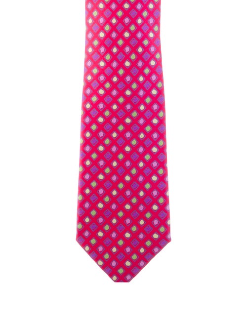 Hermès Patterned silk tie