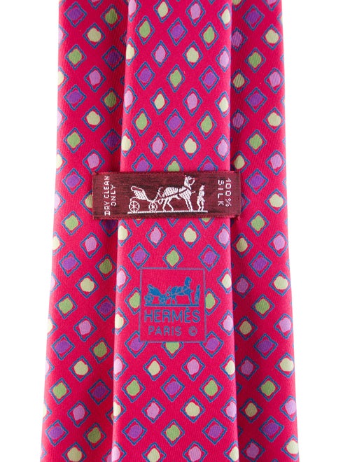 Hermès Patterned silk tie