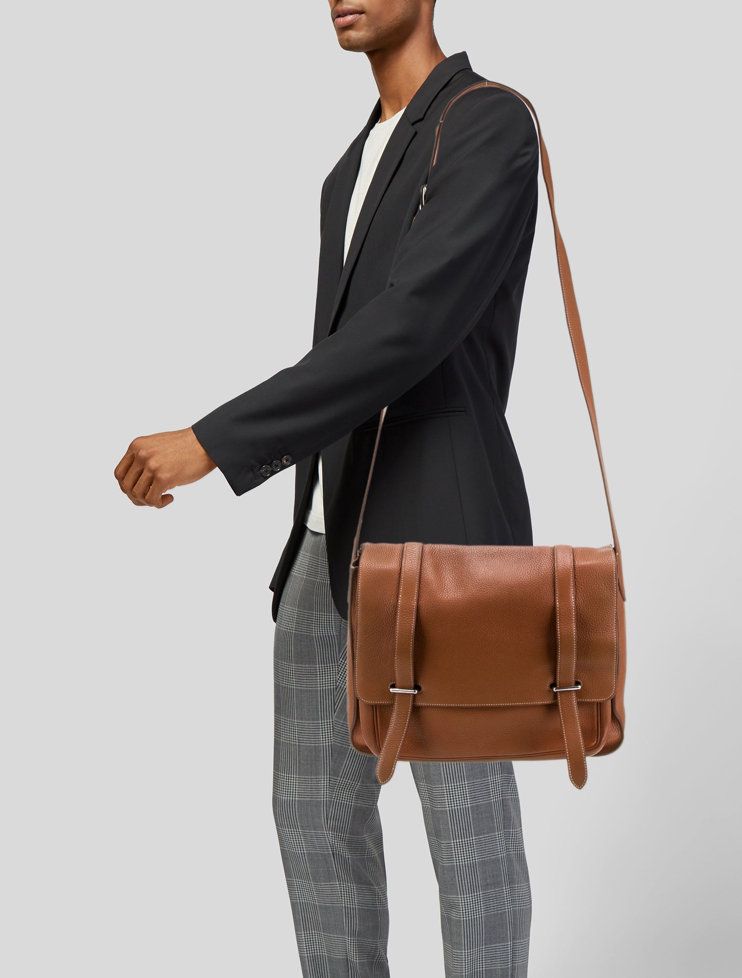 Hermès Steve Caporal Messenger 35